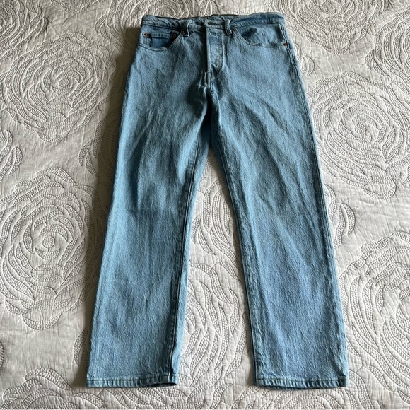 Levi's - 501 Crop Jeans - Samba Blues - Blue - Picture 3 of 11